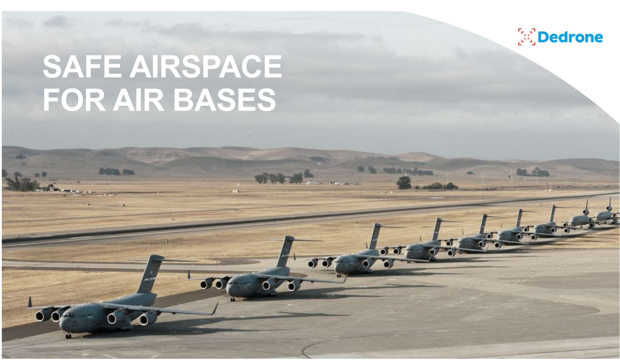 Base da Força Aérea Americana escolhe Dedrone para Solução de Rastreamento e Defesa de Ameaças UAS Pequena